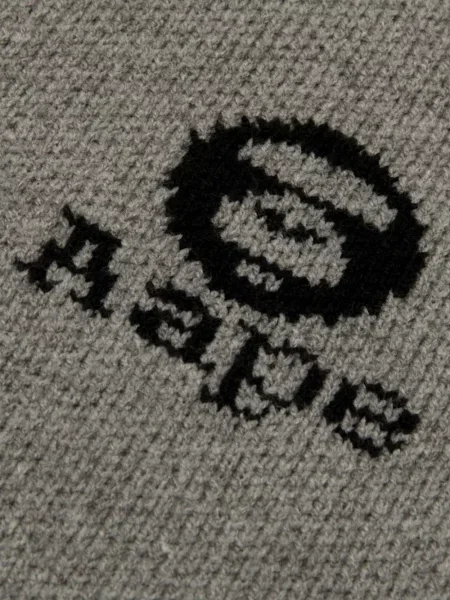 Džemper Aape By *a Bathing Ape® s okruglim izrezom s autogramom siva