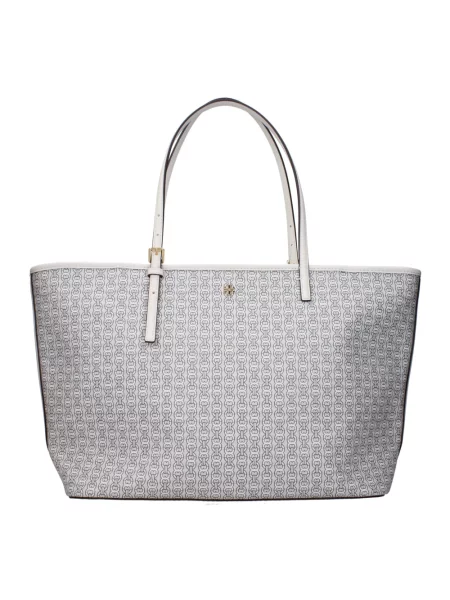 Wielobarwność torebka skórzana Tory Burch skórzana beżowa