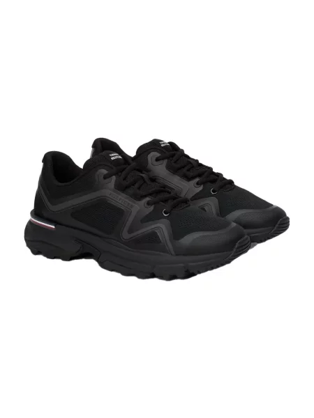 Dzianinowe sneakersy Tommy Hilfiger czarne