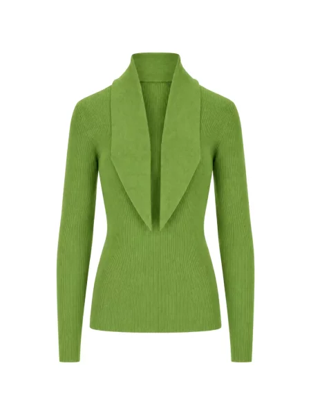Pulover P.a.r.o.s.h. cu rever verde