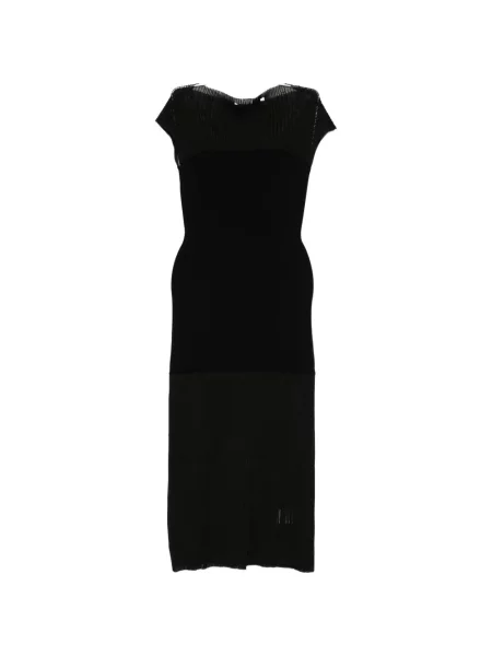 Maxi rochie maxi House Of Dagmar tricotate de costum negru
