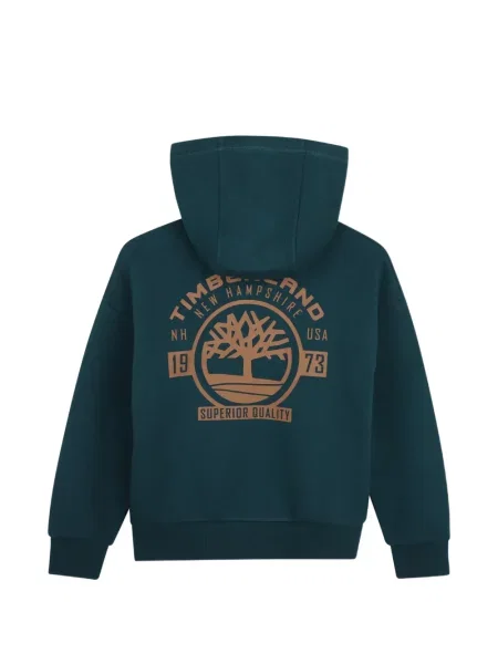 Bluza z kapturem dziecięca Timberland zielona