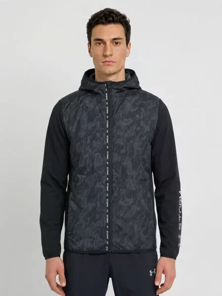 Under Armour Kurtka Do Biegania Ua Velociti Cold Weather Storm schwarz biała