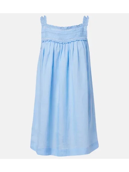 Rochie Dôen din dantelă albastru