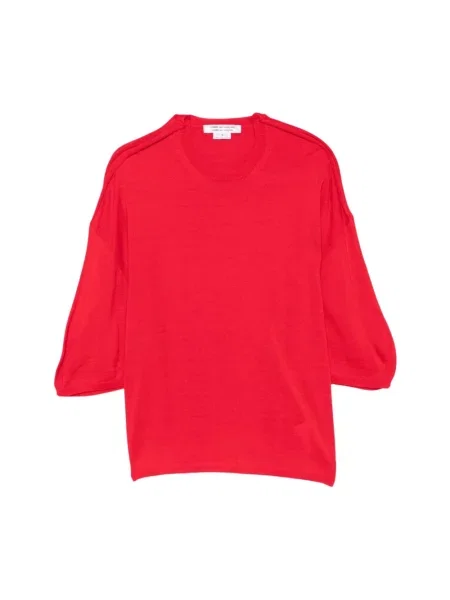 Sweter Comme Des Garcons wełniany czerwony