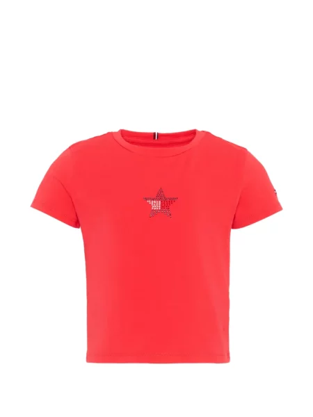 Koszulka dziecięca Tommy Hilfiger czerwona
