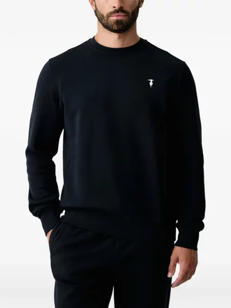 Hanorac Trussardi cu broderie albastru