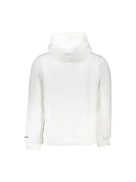 Bluza Calvin Klein Jeans z kapturem biała