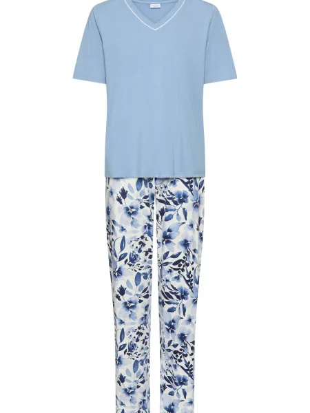 LASCANA Pijama / bleumarin / azuriu albastru