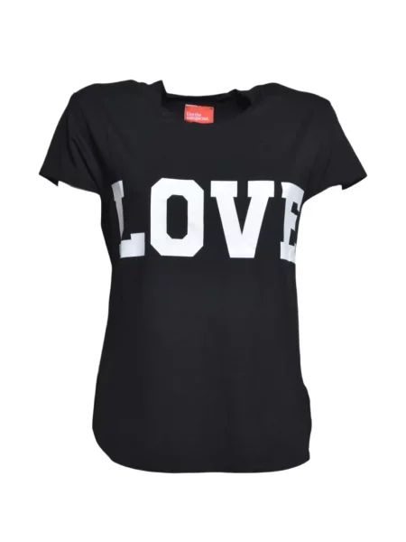Scurt tricou Merci negru