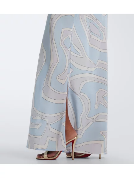 Rochie Pucci de mătase albastru