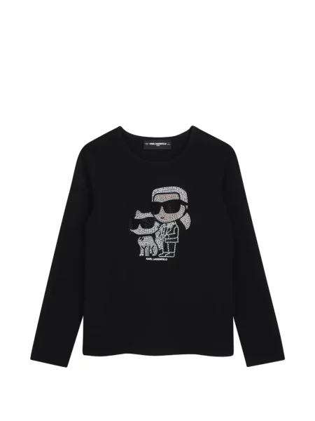 Koszulka dziecięca Karl Lagerfeld czarna