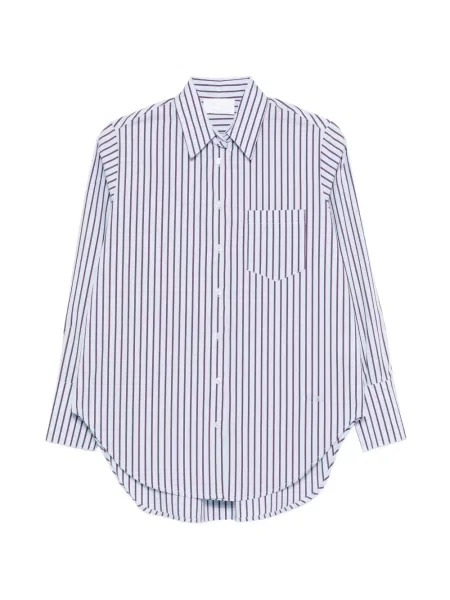Koszula w paski Daniele Fiesoli w paski niebieska
