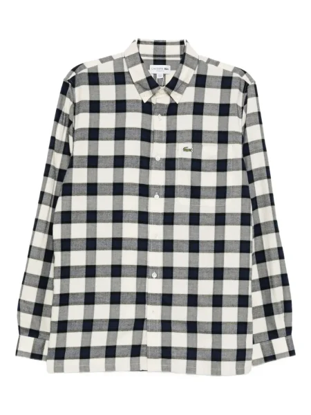 Košulja Lacoste karirana plava