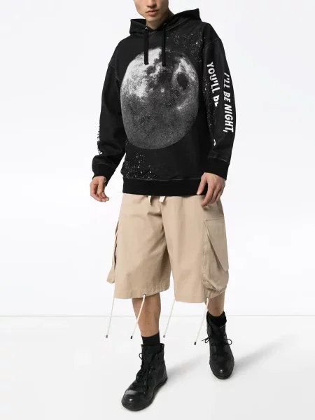 Hoodie Valentino Garavani με σχέδιο μαύρο