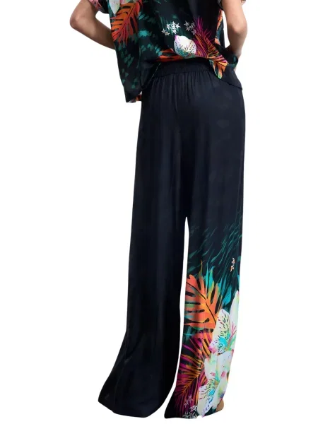 Desigual Pantaloni din Daikiri negru