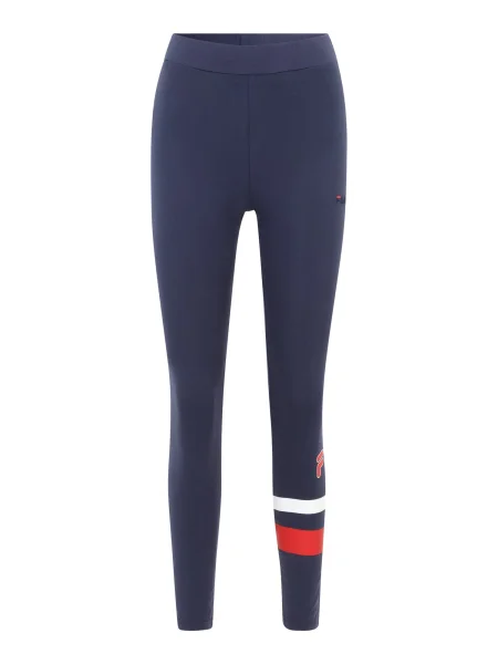 FILA Pantaloni albastru / roșu alb