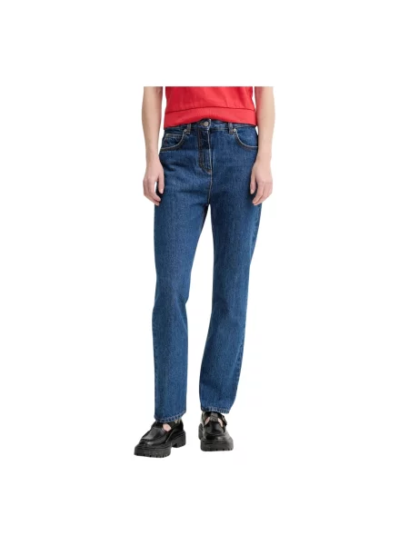 Bally jeansy high waist niebieskie