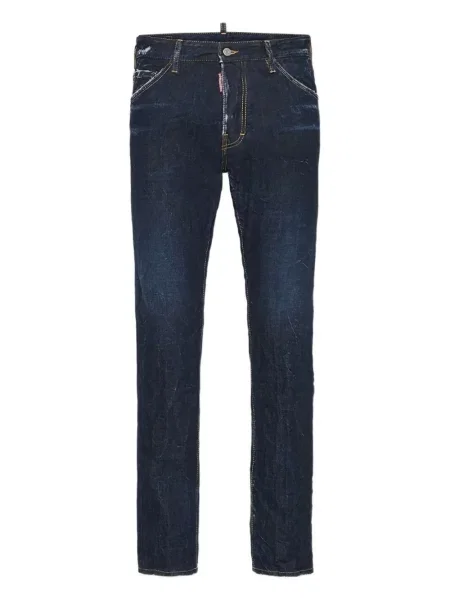 Дънки Dsquared2 с протрити краища синьо