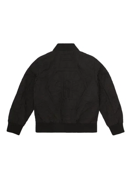 Kurtka bomber dziecięcy Philipp Plein czarny
