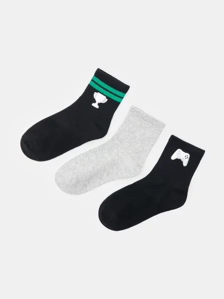 Sinsay Ponožky s herním motivem 3 pack vícebarevná