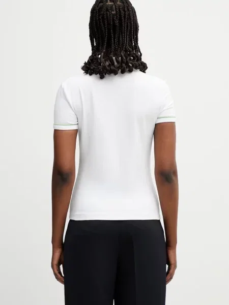 Lacoste polo z bawełną biała