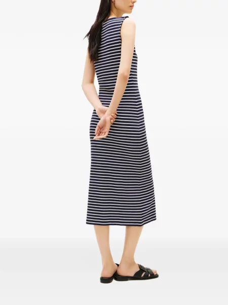 Rochie midi Tommy Hilfiger fără mâneci albastru