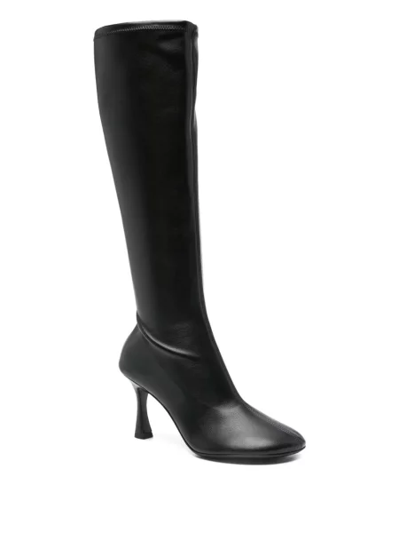 Botine 3juin din piele negru