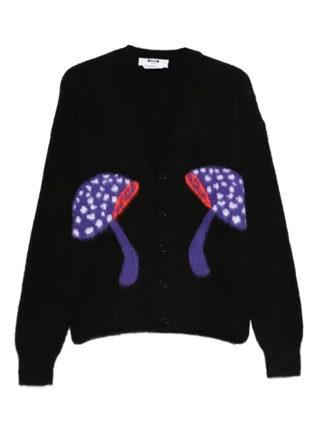 Kardigan Msgm z naszywkami czarny