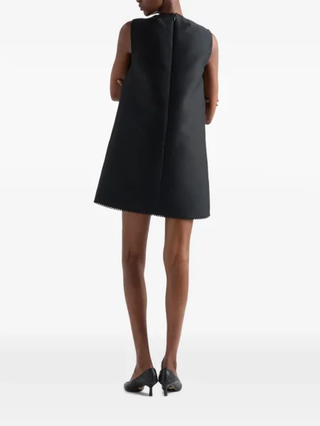 Rochie mini Prada din dantelă de costum negru