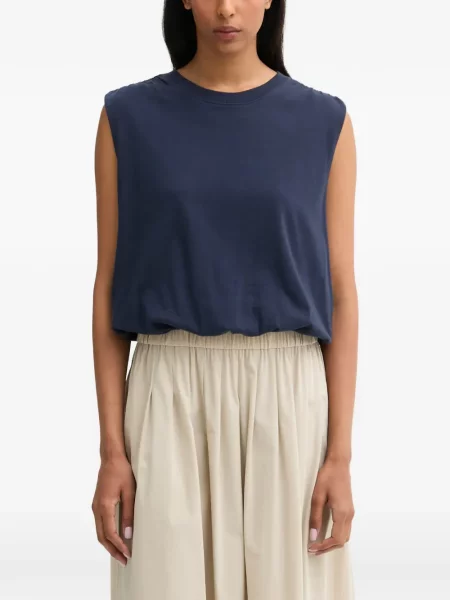 Top Rag & Bone cu volane albastru