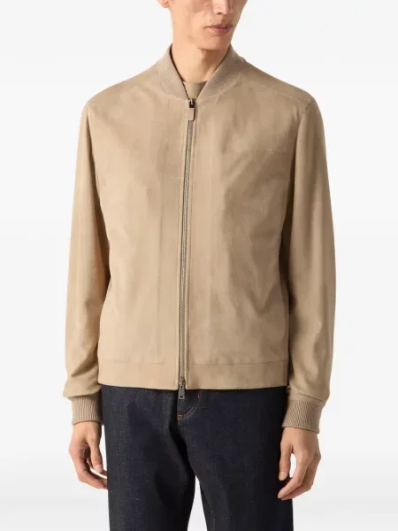 Geacă bomber Zegna din piele de căprioară