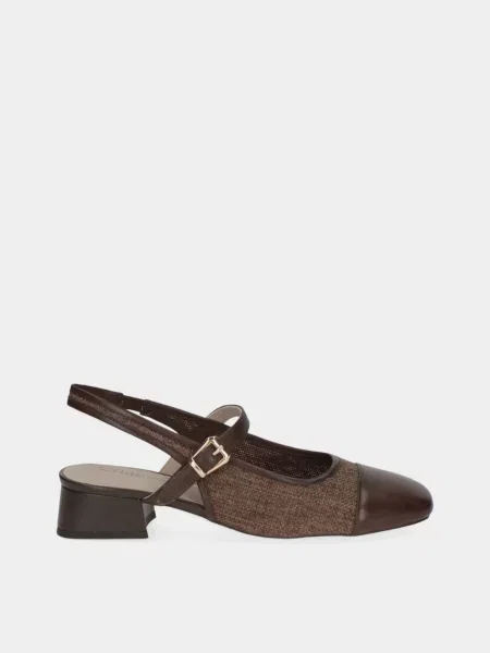 Туфлі Caprice EVITA темно-коричневий шкіра/текстиль коричневі