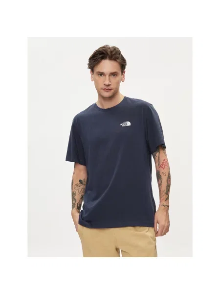 The North Face T-Shirt Simple Dome Σκούρο Regular Fit μπλε