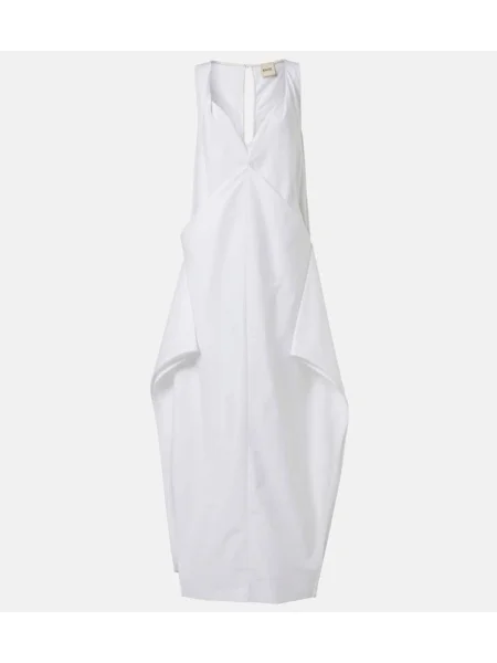 Maksi sukienka maxi Khaite garniturowa biała