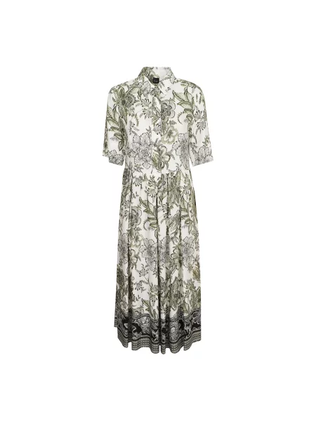 Sukienka koszulowa Fay z twillu zielona