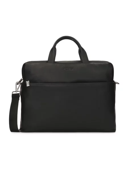 Torba na laptopa Kazar skórzana czarna