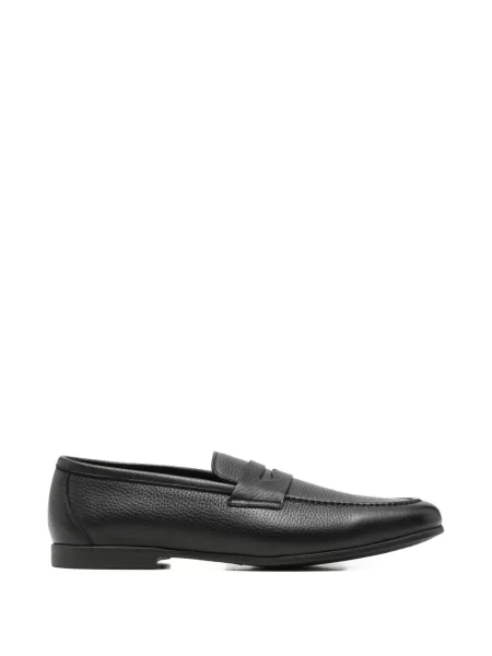 Pantofi loafer Canali din piele negru