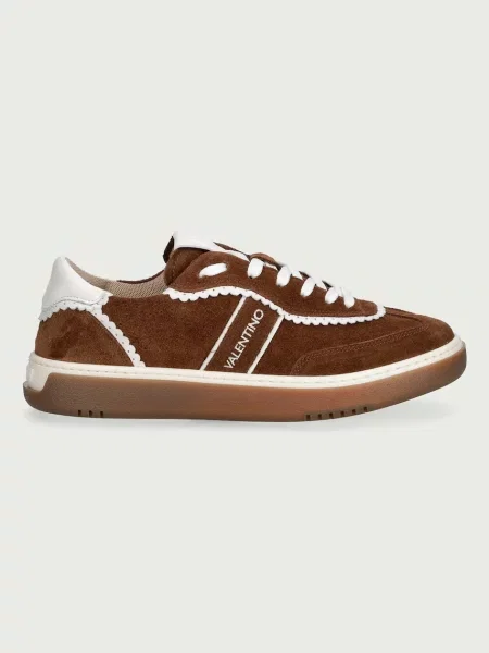 Valentino GLOSSY MORO/OFF WHITE кросівки замшеві білі
