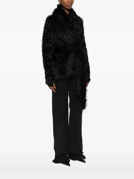 Blană geacă Balenciaga negru