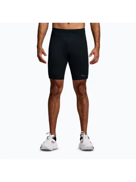 Běžecké šortky Saucony Fortify Lined Half black černé