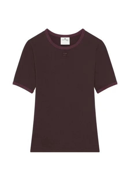 Tricou Courreges cu autograf maro
