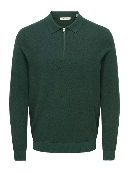Only & Sons Pulover ONSLOUI pin verde