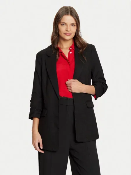 VERO MODA Blazer pegasto črna