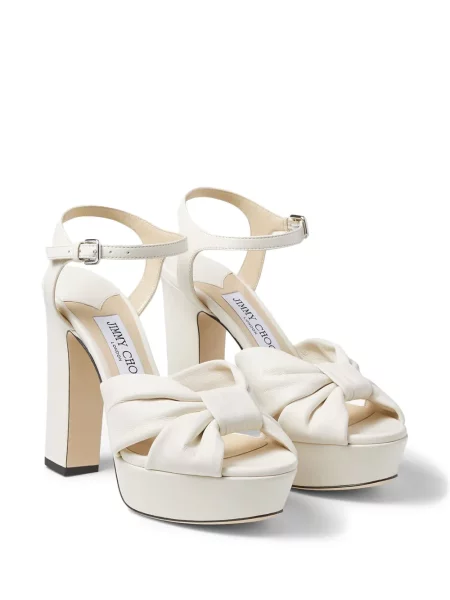 Sandale Jimmy Choo din piele alb