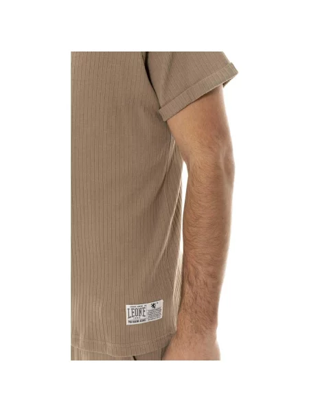 Scurt tricou Leone 1947 cu mâneci scurte maro