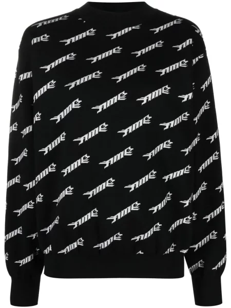 Hanorac Ambush de lână cu imagine negru