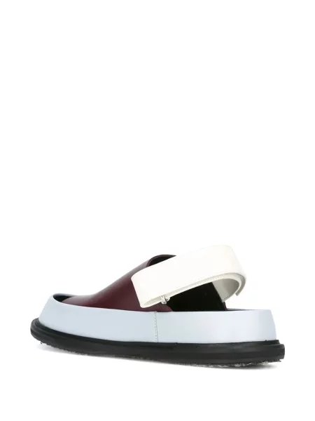 Sandale Marni din piele slingback roșu