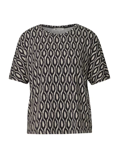 STREET ONE Tricou Crista nisipiu negru