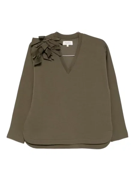 Koszulka Psophia z kokardką zielona